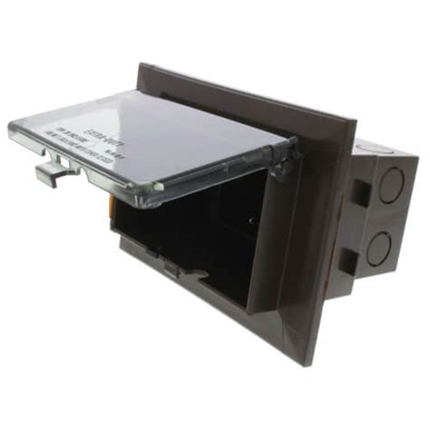 brown electrical box|recessed electrical box with adapter.